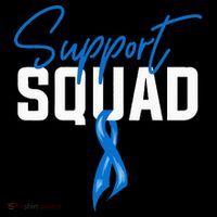 Colon Cancer Awareness Support Squad Blue Ribbon Mousepad thumb 1
