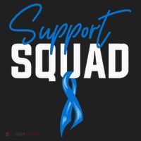 Colon Cancer Awareness Support Squad Blue Ribbon Golf Towel thumb 3