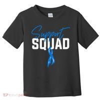 Colon Cancer Awareness Support Squad Blue Ribbon Toddler T-Shirt thumb 0