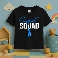 Colon Cancer Awareness Support Squad Blue Ribbon Toddler T-Shirt thumb 3
