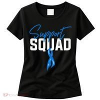 Colon Cancer Awareness Support Squad Blue Ribbon Women's T-Shirt thumb 0