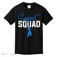 Colon Cancer Awareness Support Squad Blue Ribbon Kids T-Shirt thumb 0