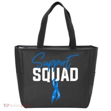 Colon Cancer Awareness Support Squad Blue Ribbon Bag