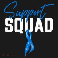 Colon Cancer Awareness Support Squad Blue Ribbon Tote Bag thumb 4