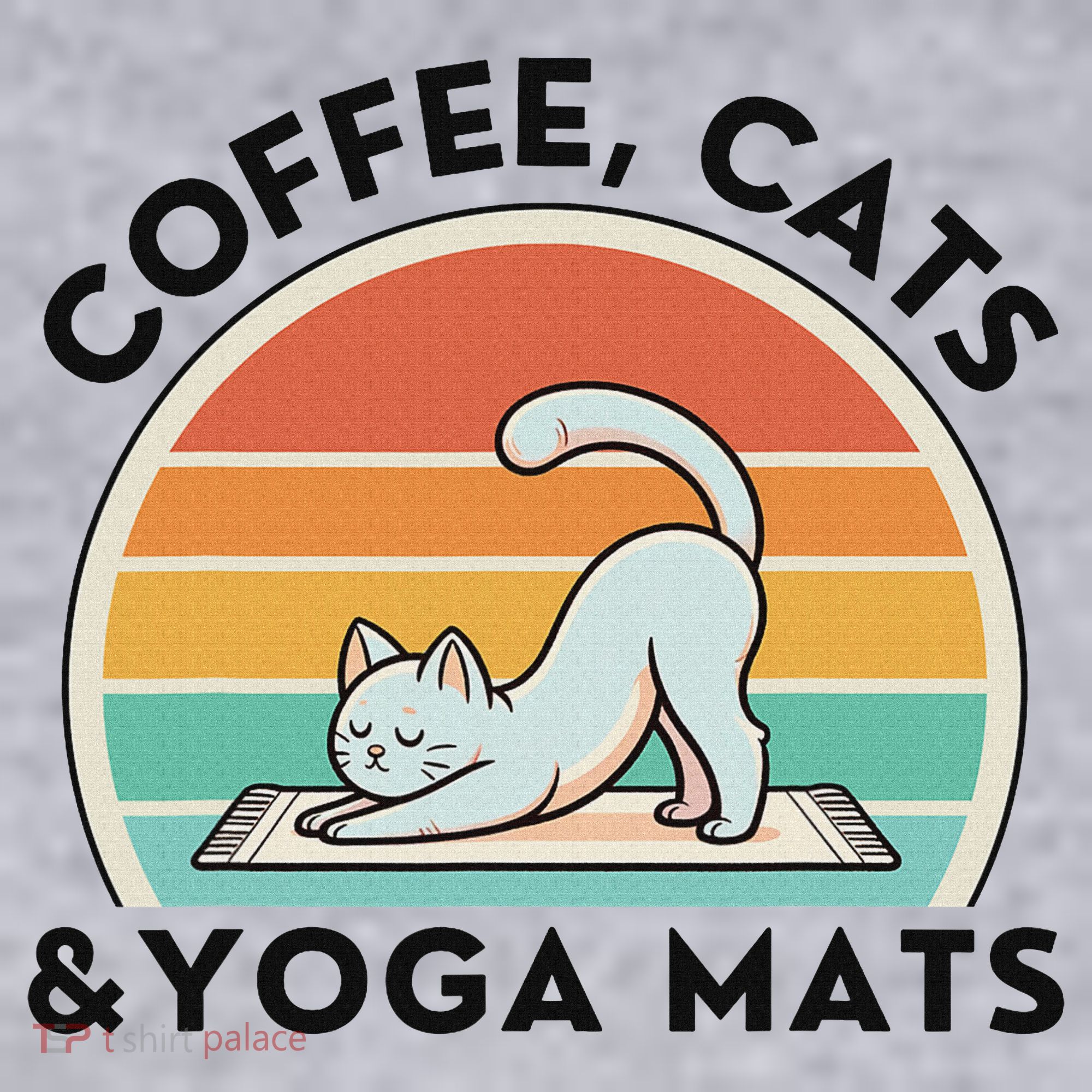 Coffee Cats And Yoga Mats Meditation Women Women's Sweatshirt