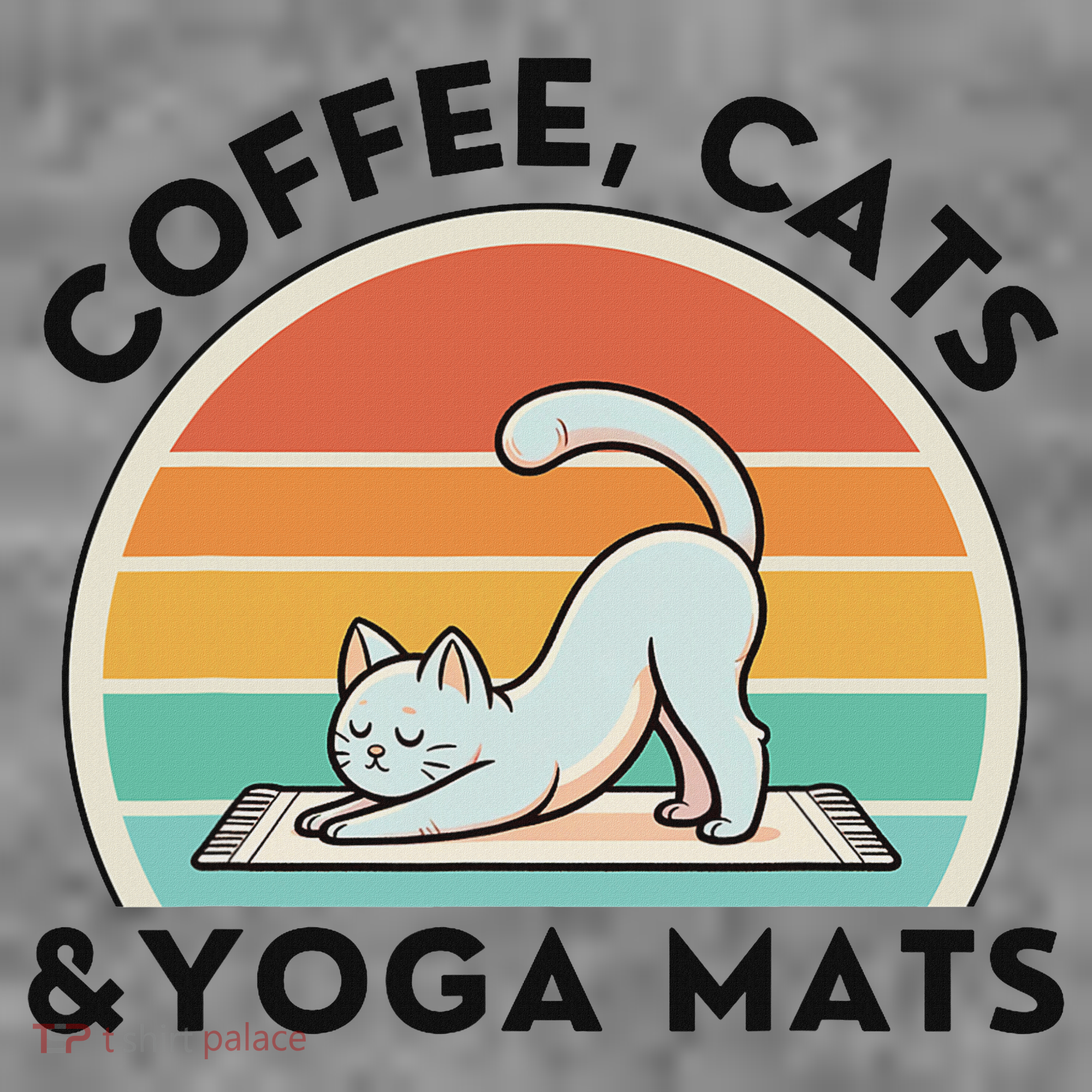 Coffee Cats And Yoga Mats Meditation Women Toddler Hoodie