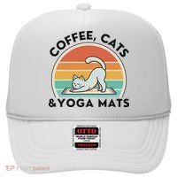 Coffee Cats And Yoga Mats Meditation Women Hat thumb 0
