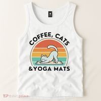 Coffee Cats And Yoga Mats Meditation Women Tank Top thumb 2