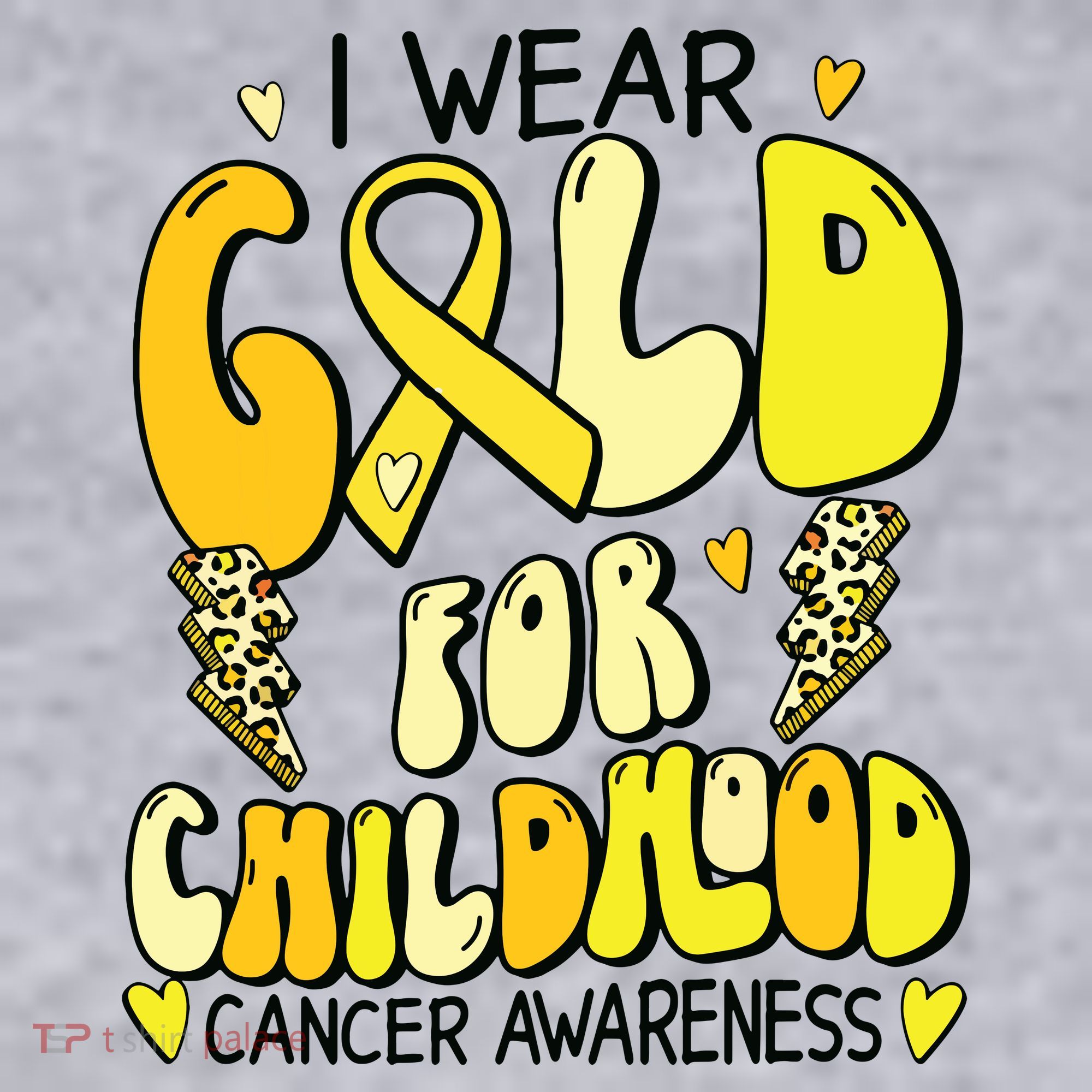 Childhood Cancer Awareness Support Retro Yellow Ribbon Women's Sweatshirt