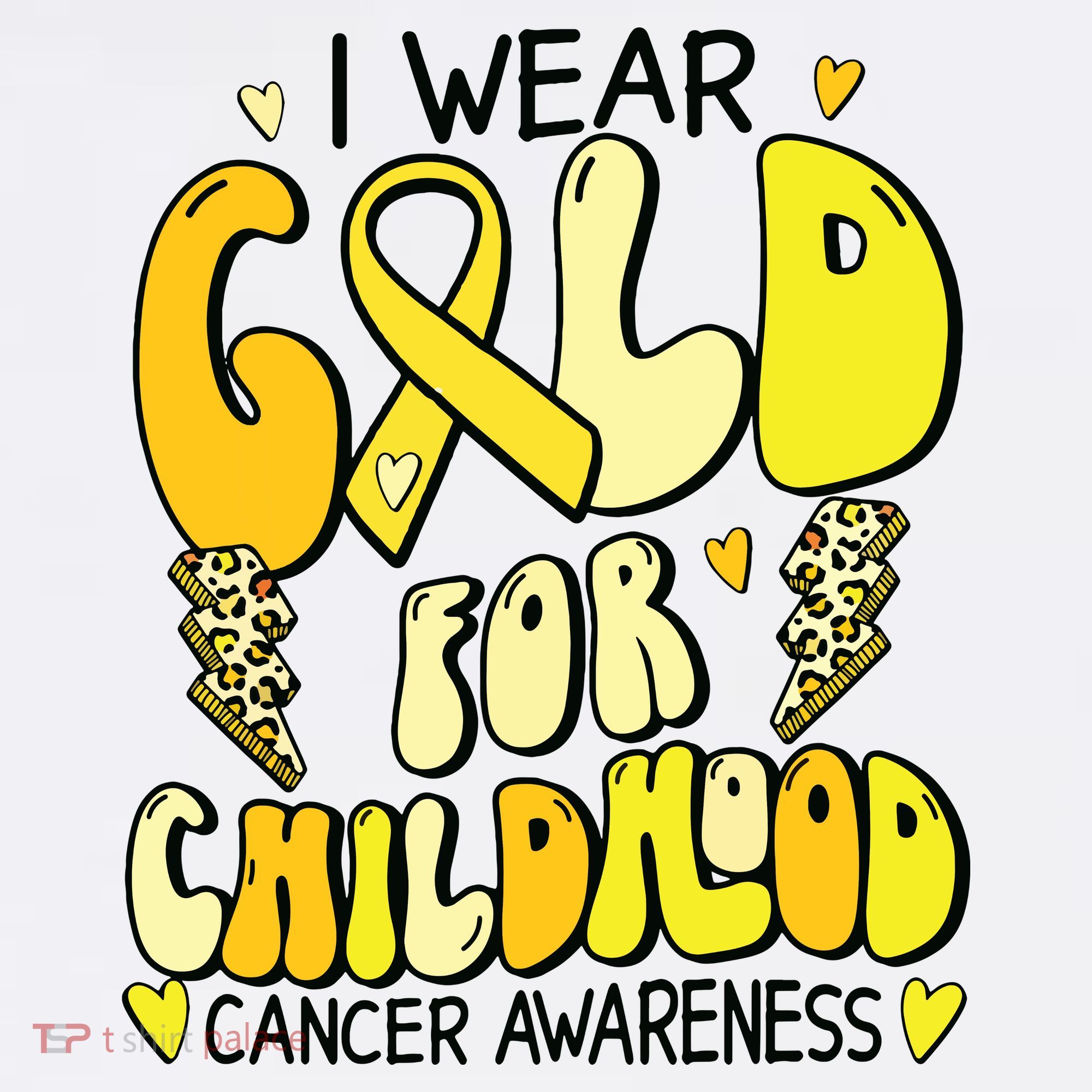 Childhood Cancer Awareness Support Retro Yellow Ribbon Women's Hoodie