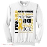 Childhood Cancer Awareness T Gold For A Child Fight Sweatshirt thumb 0