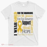Childhood Cancer Awareness T Gold For A Child Fight T-Shirt thumb 0