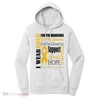 Childhood Cancer Awareness T Gold For A Child Fight Women's Hoodie thumb 0