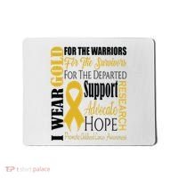 Childhood Cancer Awareness T Gold For A Child Fight Mousepad thumb 0