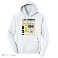 Childhood Cancer Awareness T Gold For A Child Fight Tall Hoodie thumb 0
