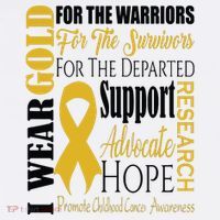 Childhood Cancer Awareness T Gold For A Child Fight Tall Hoodie thumb 2
