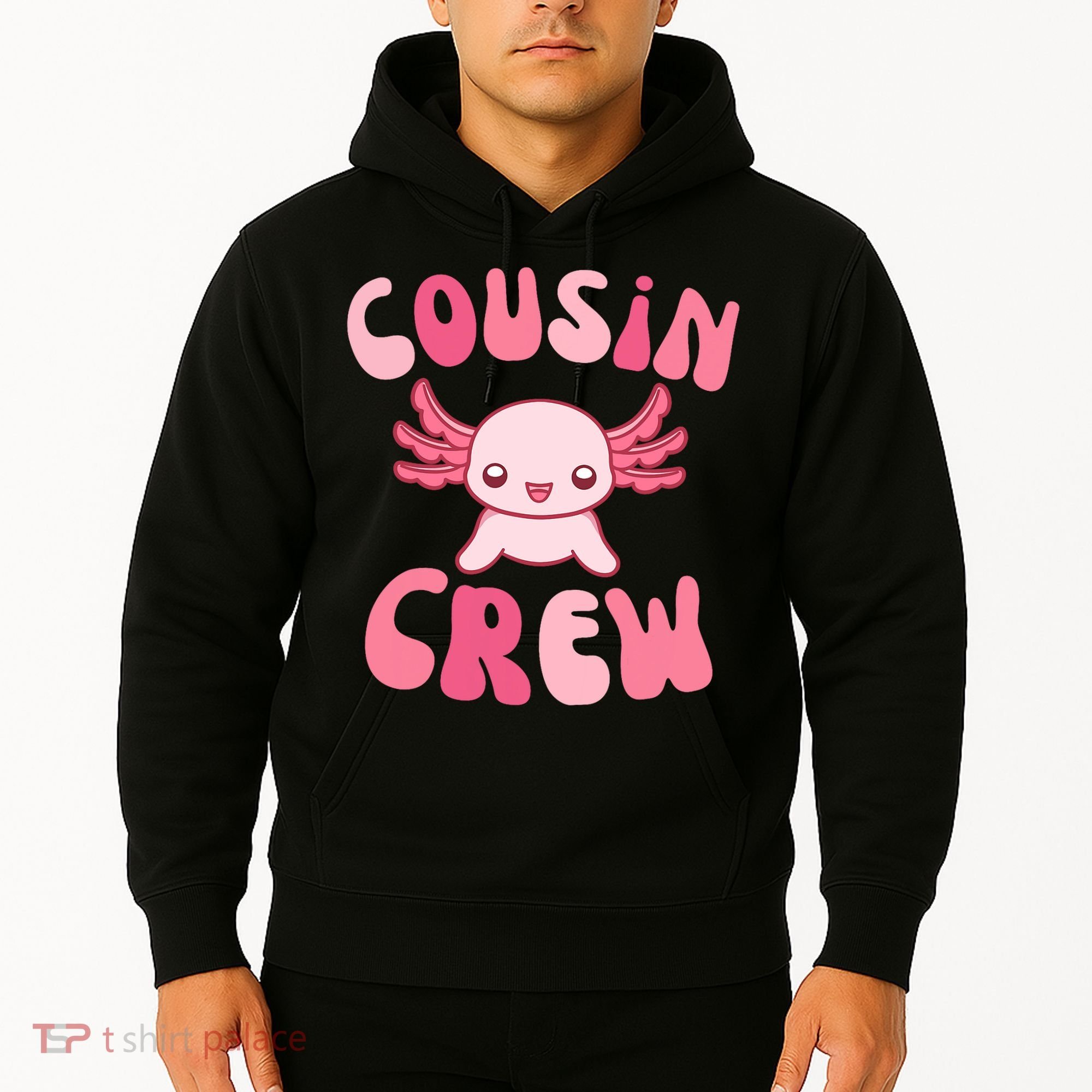 Cousin Crew Axolotl Lover Matching Family  Hoodie