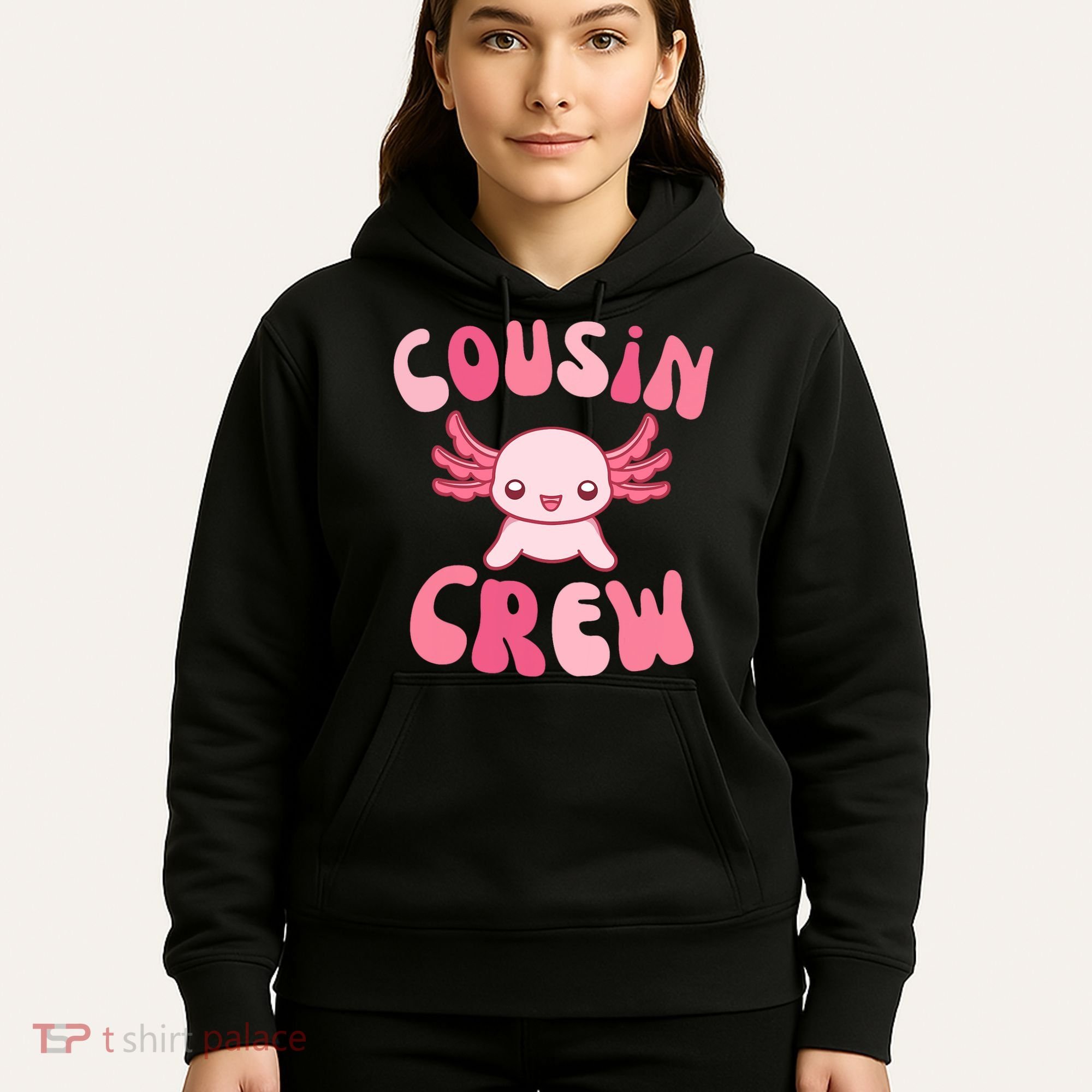 Cousin Crew Axolotl Lover Matching Family  Hoodie