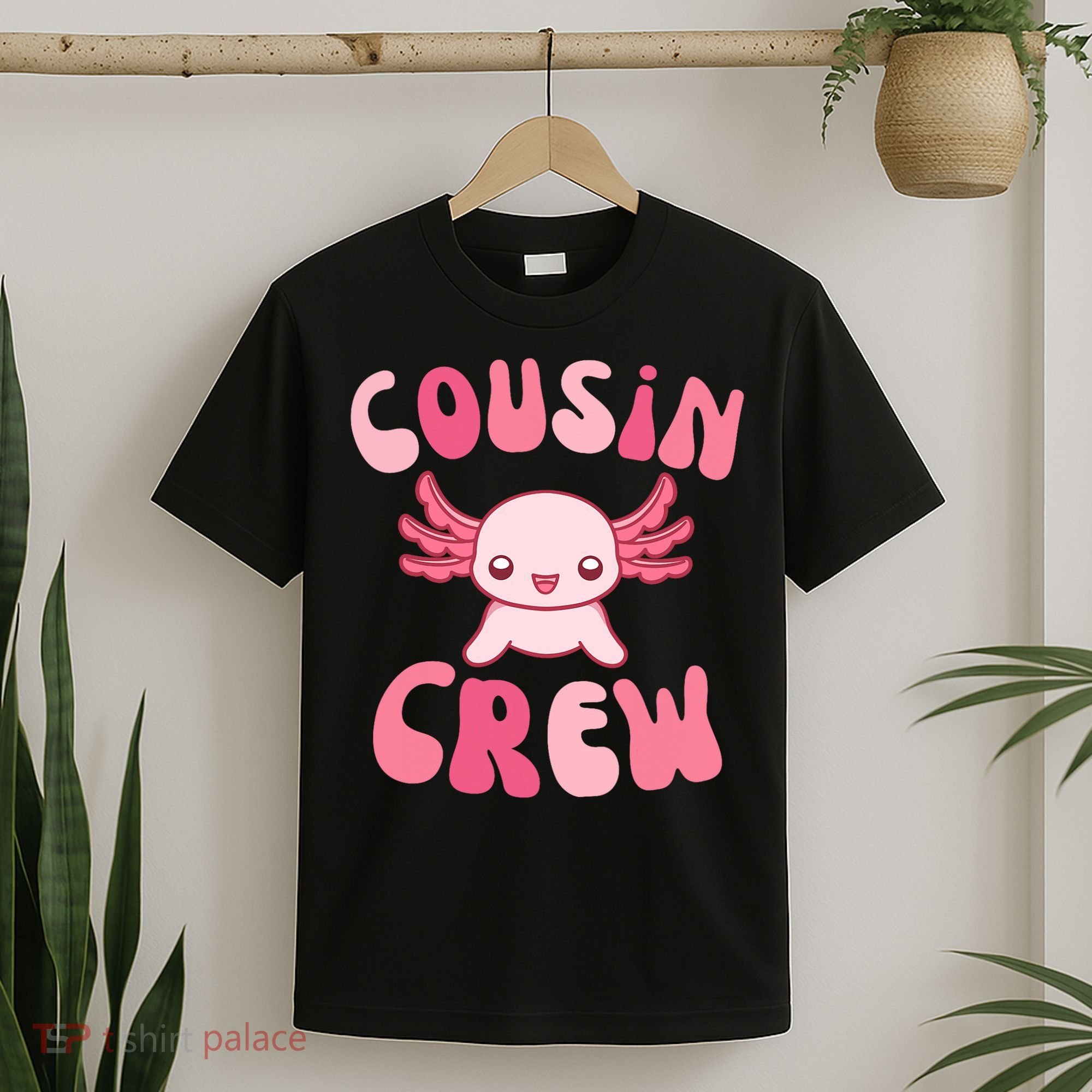Cousin Crew Axolotl Lover Matching Family  T-Shirt