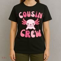 Cousin Crew Axolotl Lover Matching Family  T-Shirt thumb 4