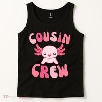 Cousin Crew Axolotl Lover Matching Family  Tank Top thumb 2