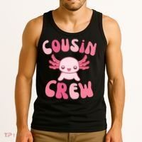 Cousin Crew Axolotl Lover Matching Family  Tank Top thumb 3