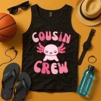 Cousin Crew Axolotl Lover Matching Family  Tank Top thumb 4