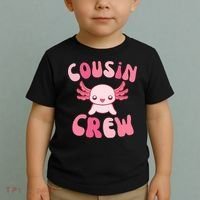 Cousin Crew Axolotl Lover Matching Family  Toddler T-Shirt thumb 2
