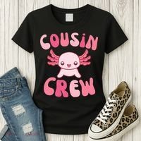 Cousin Crew Axolotl Lover Matching Family  Women's T-Shirt thumb 3