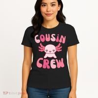 Cousin Crew Axolotl Lover Matching Family  Women's T-Shirt thumb 4