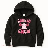 Cousin Crew Axolotl Lover Matching Family  Kids Hoodie thumb 0