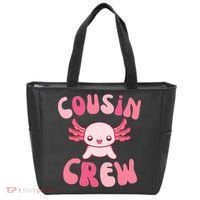 Cousin Crew Axolotl Lover Matching Family  Tote Bag thumb 0