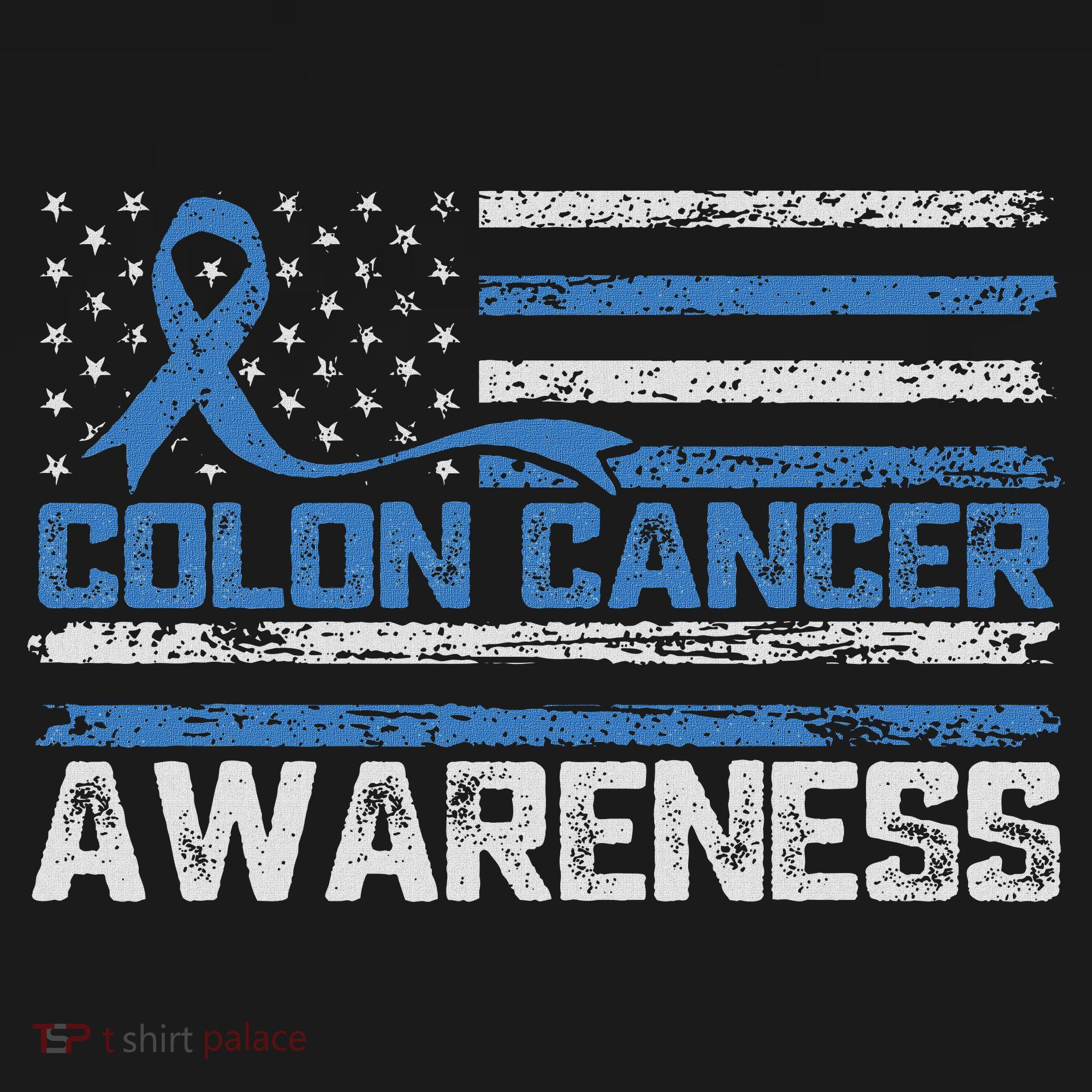 Colon Cancer Awareness Month American Flag Ribbon Women's Hoodie