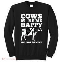 Cool Cow Art For Cow Farmer Dairy Cows Farm Animal Sweatshirt thumb 0