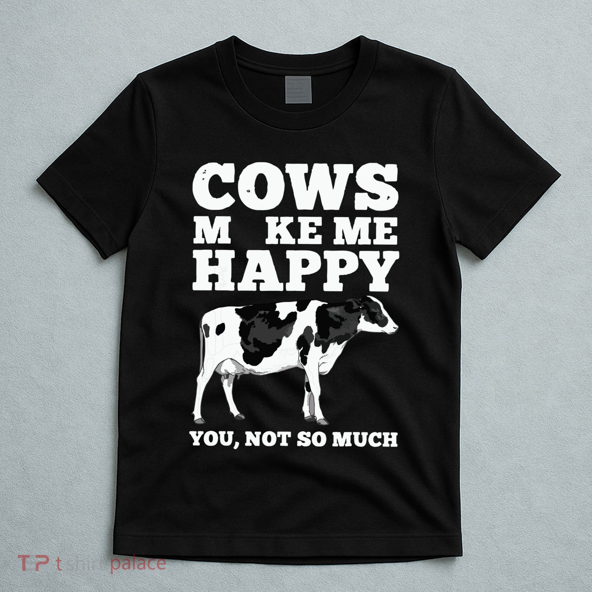 Cool Cow Art For Cow Farmer Dairy Cows Farm Animal T-Shirt