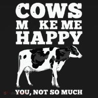 Cool Cow Art For Cow Farmer Dairy Cows Farm Animal Mousepad thumb 1