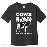 Cool Cow Art For Cow Farmer Dairy Cows Farm Animal Toddler T-Shirt thumb 0