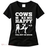 Cool Cow Art For Cow Farmer Dairy Cows Farm Animal Women's T-Shirt thumb 0