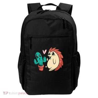 Cute Cactus And Hedgehog Backpack