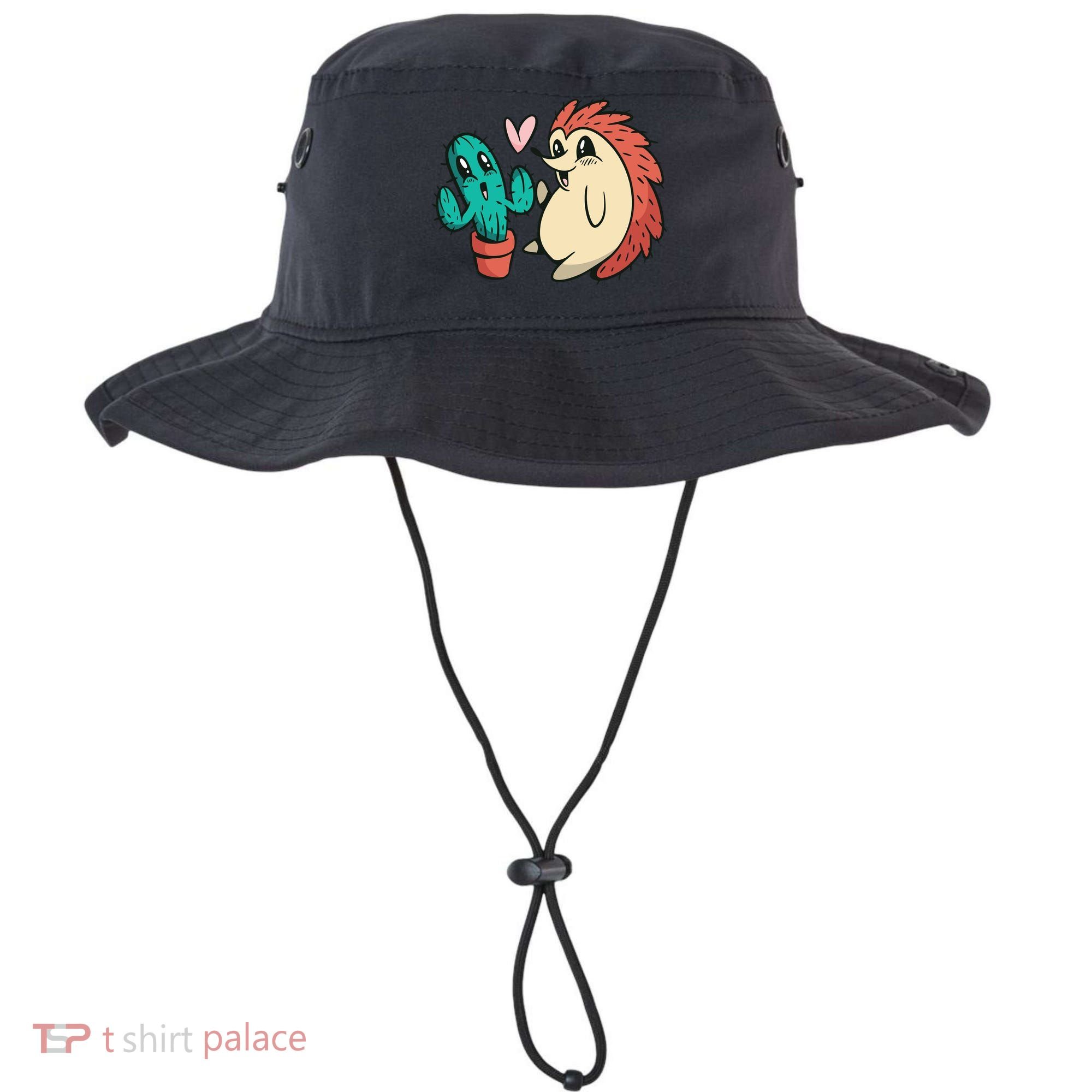 Cute Cactus And Hedgehog Bucket Hat