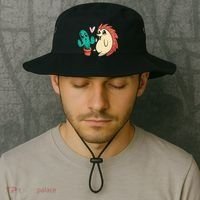 Cute Cactus And Hedgehog Bucket Hat thumb 2