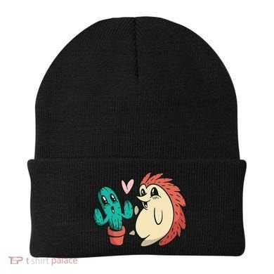 Cute Cactus And Hedgehog Beanie