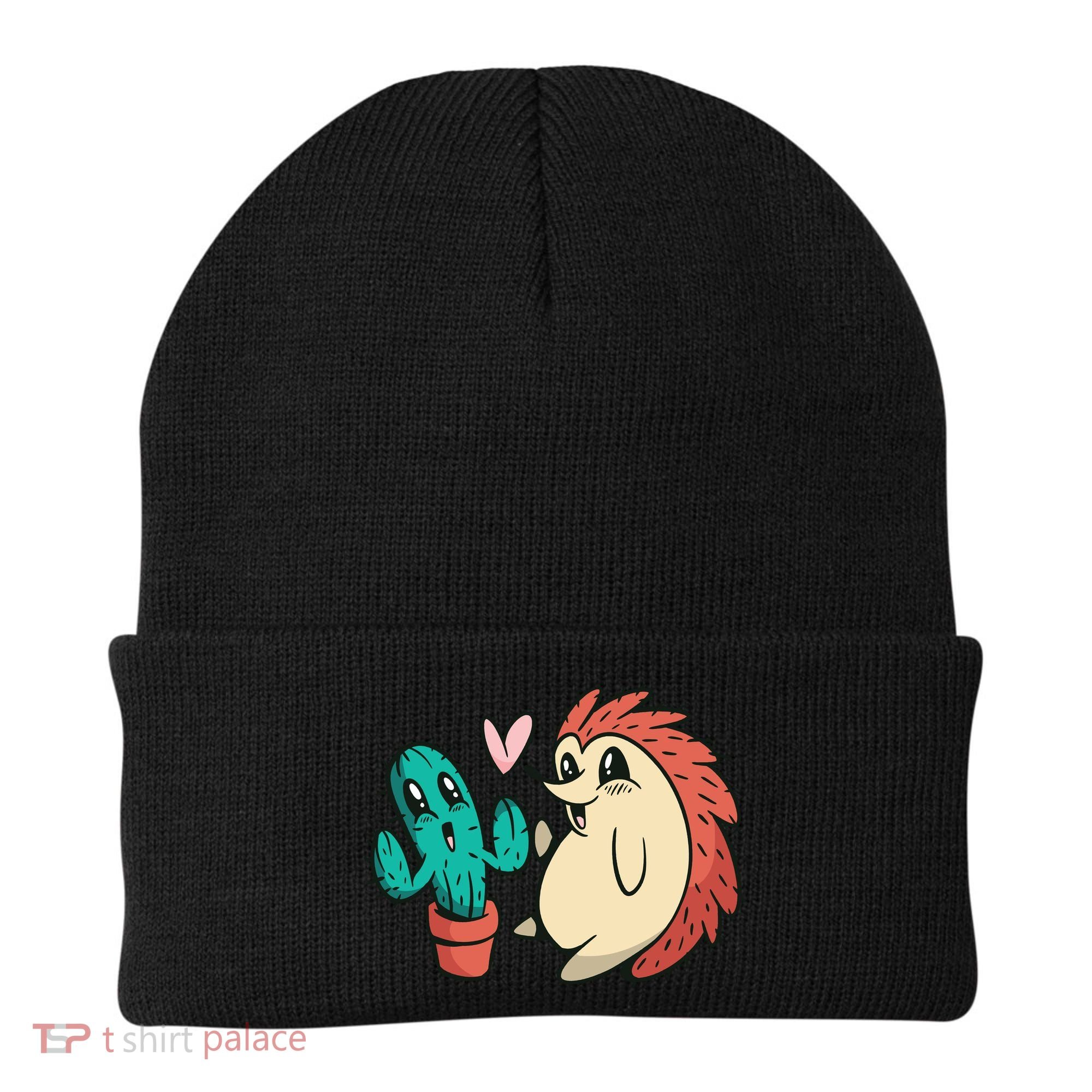 Cute Cactus And Hedgehog Beanie
