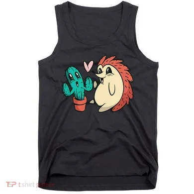 Cute Cactus And Hedgehog Tank Top