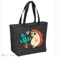 Cute Cactus And Hedgehog Tote Bag thumb 2