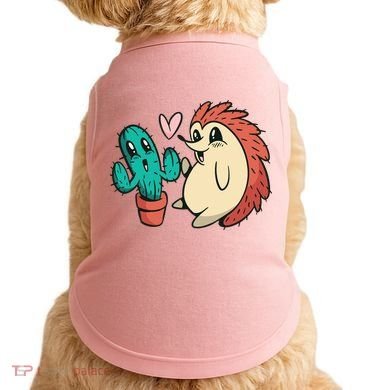 Cute Cactus And Hedgehog Doggie Tank