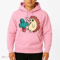 Cute Cactus And Hedgehog Hoodie thumb 2