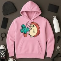 Cute Cactus And Hedgehog Hoodie thumb 3
