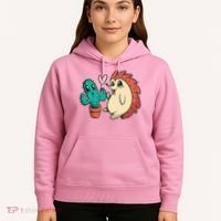 Cute Cactus And Hedgehog Hoodie thumb 5