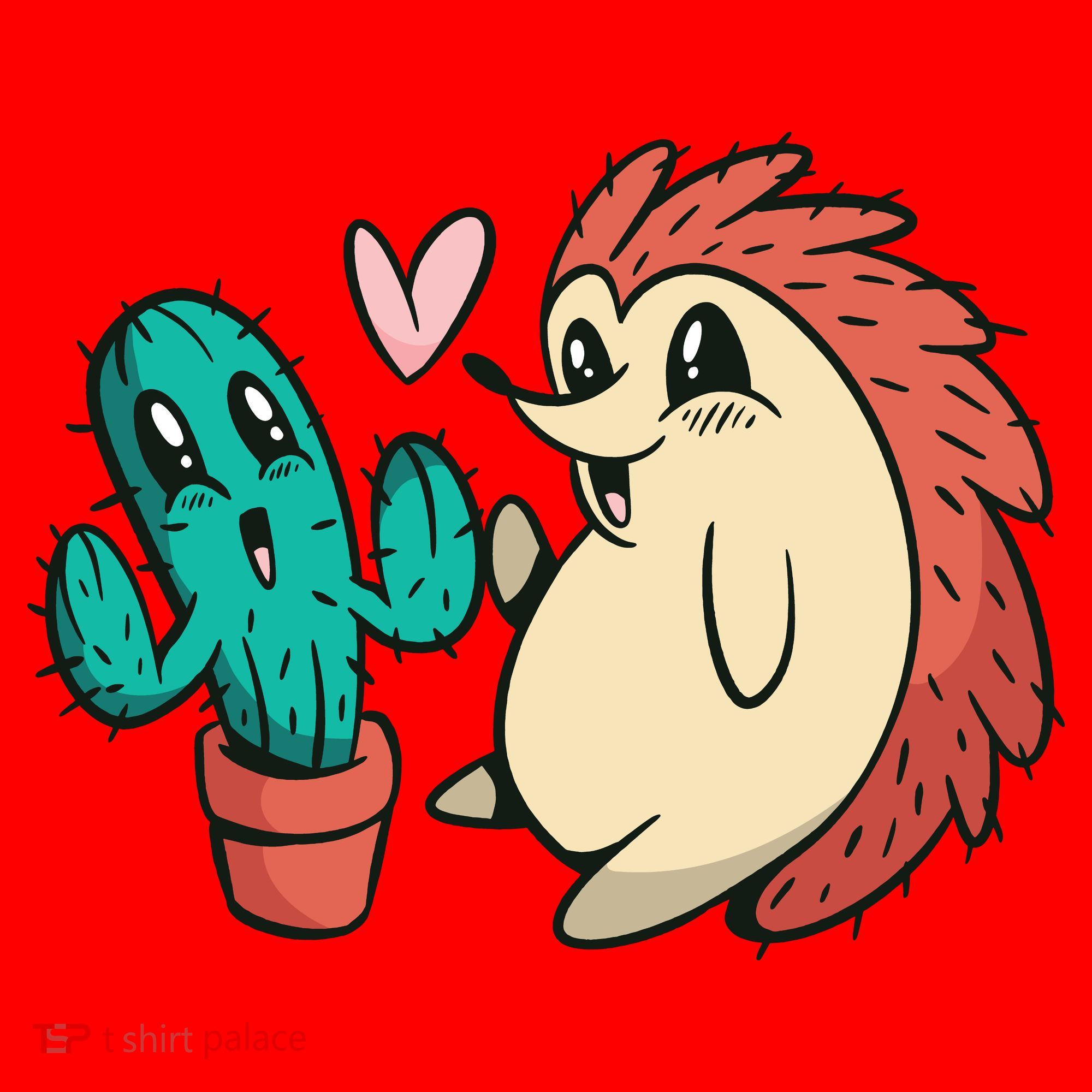 Cute Cactus And Hedgehog Santa Hat